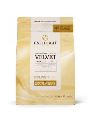 Callebaut Callets Chocolate blanco Velvet 2,5 kg