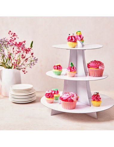 Stand blanco para cupcakes