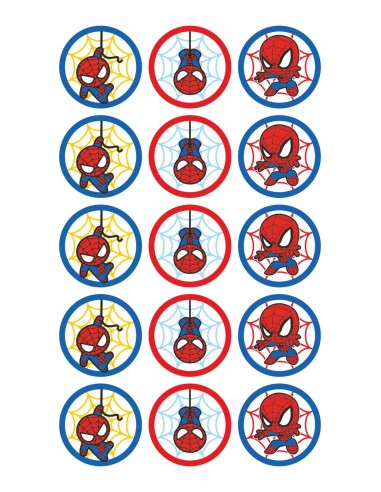 Papel de azúcar Spiderman bebé para galletas