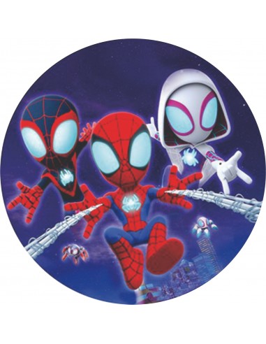 Papel de azúcar Spidey para tarta