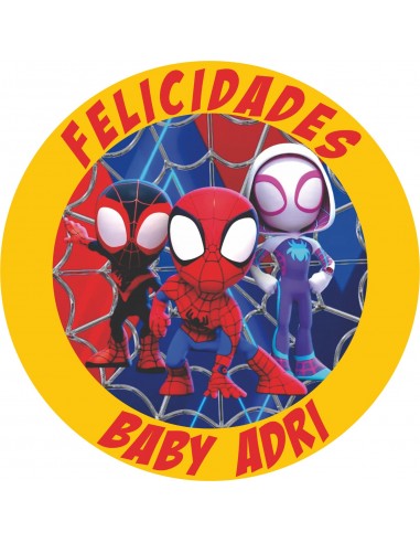 Papel de azúcar Spidey 20cm personalizado