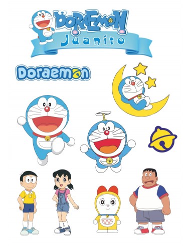 Papel de azúcar figuras Doraemon